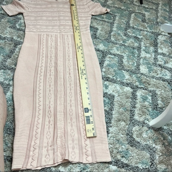 Ronny Kobo womens pink stretch Christina Pointelle dress size XS - Picture 13 of 16